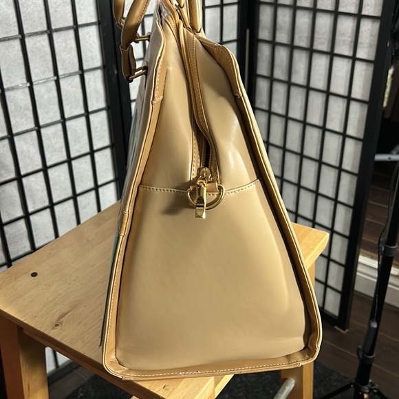 Vintage Carol Patterson Bag, Tans and Turquoise, NWOT, Vegan - Picture 4 of 12